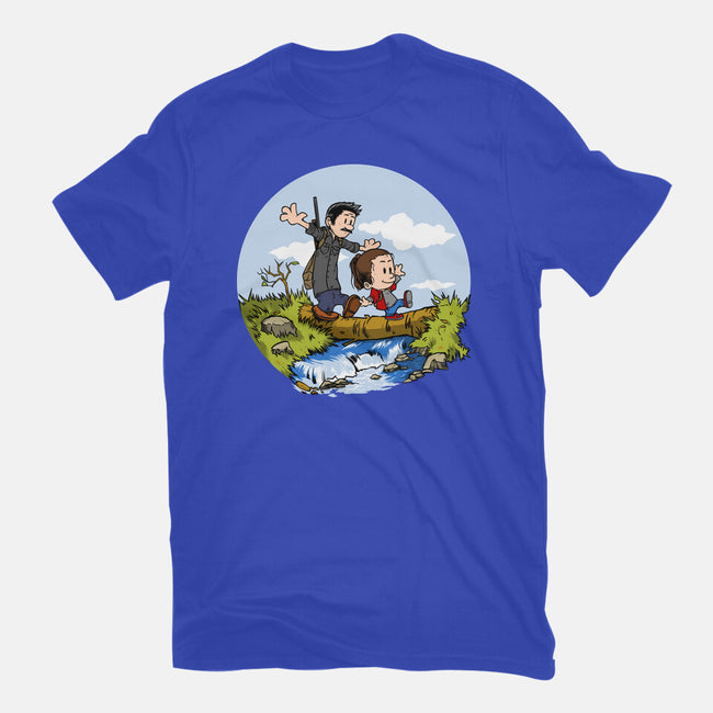 Joel And Ellie Adventure-youth basic tee-joerawks