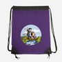 Joel And Ellie Adventure-none drawstring bag-joerawks