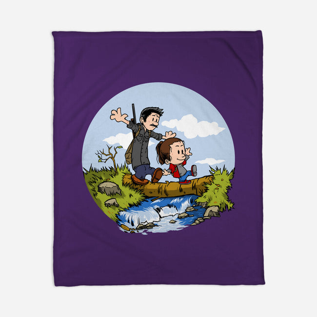 Joel And Ellie Adventure-none fleece blanket-joerawks