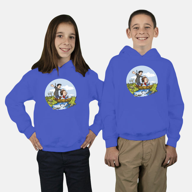 Joel And Ellie Adventure-youth pullover sweatshirt-joerawks