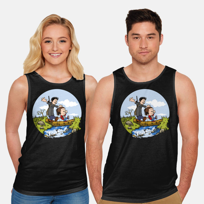 Joel And Ellie Adventure-unisex basic tank-joerawks