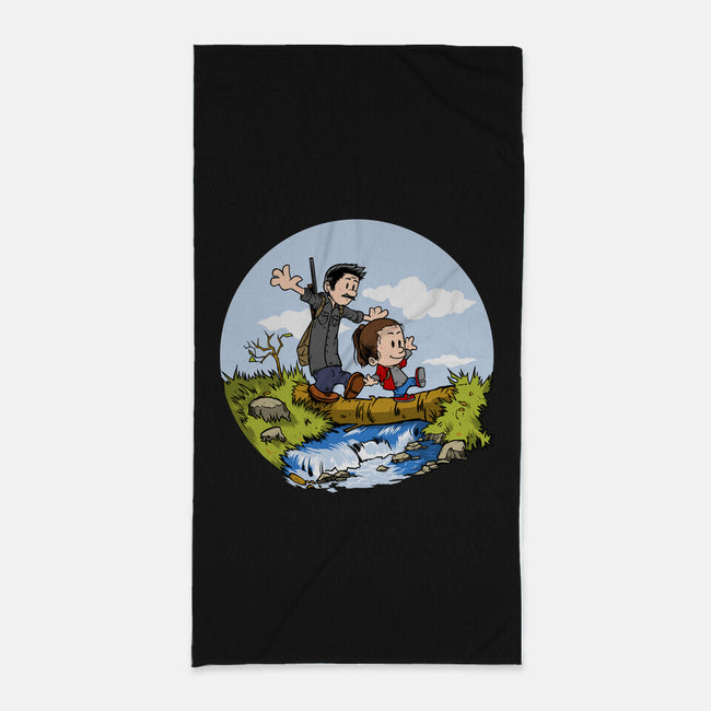 Joel And Ellie Adventure-none beach towel-joerawks