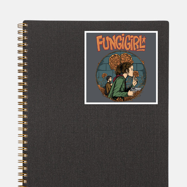 Fungi Girl-none glossy sticker-joerawks