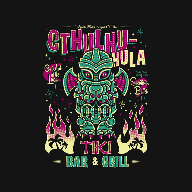 Cthulhu Hula-none polyester shower curtain-Nemons
