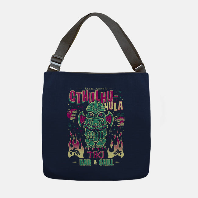 Cthulhu Hula-none adjustable tote bag-Nemons