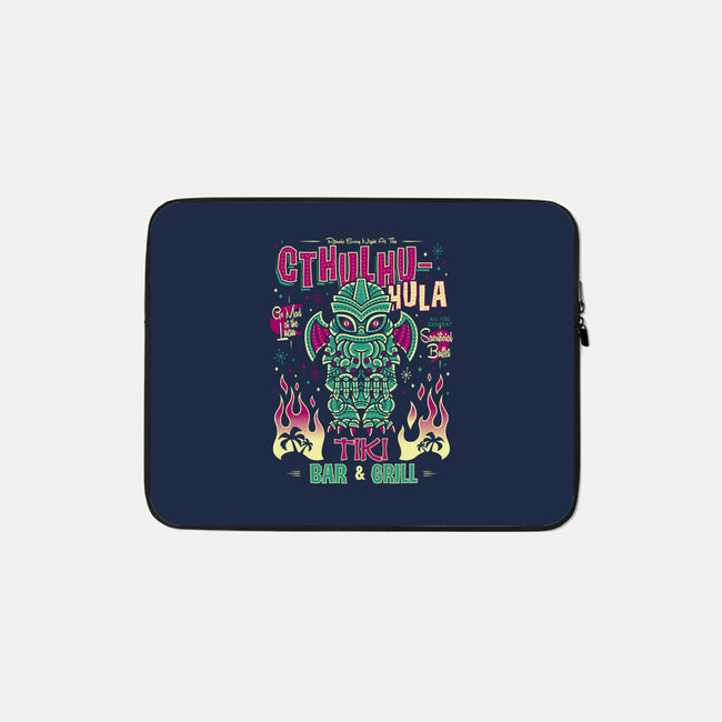 Cthulhu Hula-none zippered laptop sleeve-Nemons