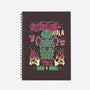 Cthulhu Hula-none dot grid notebook-Nemons