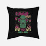 Cthulhu Hula-none removable cover throw pillow-Nemons