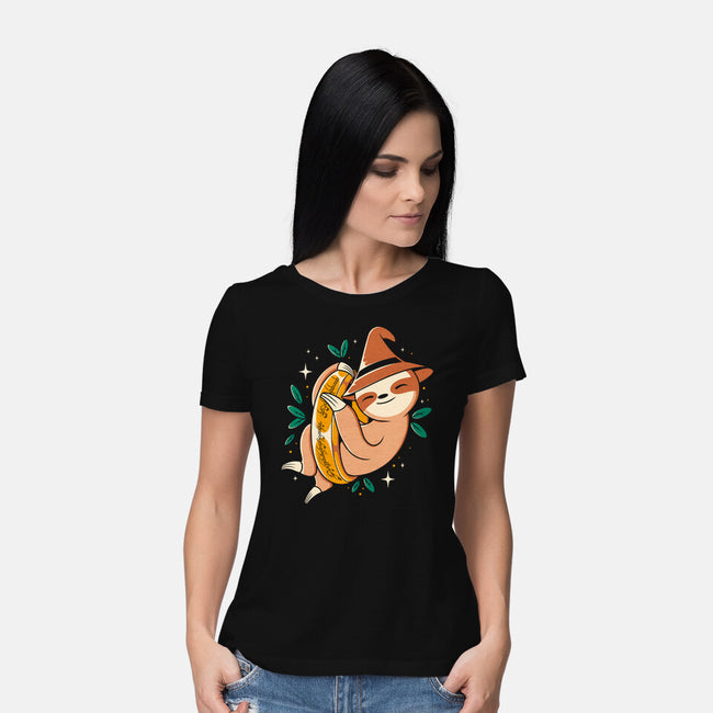 The Sloth Of The Rings-womens basic tee-Eoli Studio
