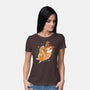 The Sloth Of The Rings-womens basic tee-Eoli Studio