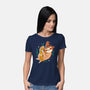 The Sloth Of The Rings-womens basic tee-Eoli Studio