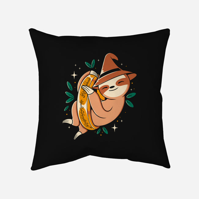 The Sloth Of The Rings-none removable cover w insert throw pillow-Eoli Studio