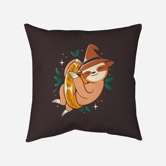 The Sloth Of The Rings-none removable cover w insert throw pillow-Eoli Studio