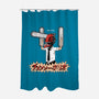 Chainsawholio-none polyester shower curtain-pigboom