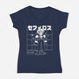 Polygonal Archenemy-womens v-neck tee-estudiofitas