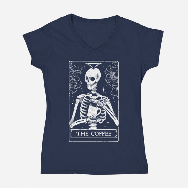 The Coffee-womens v-neck tee-eduely