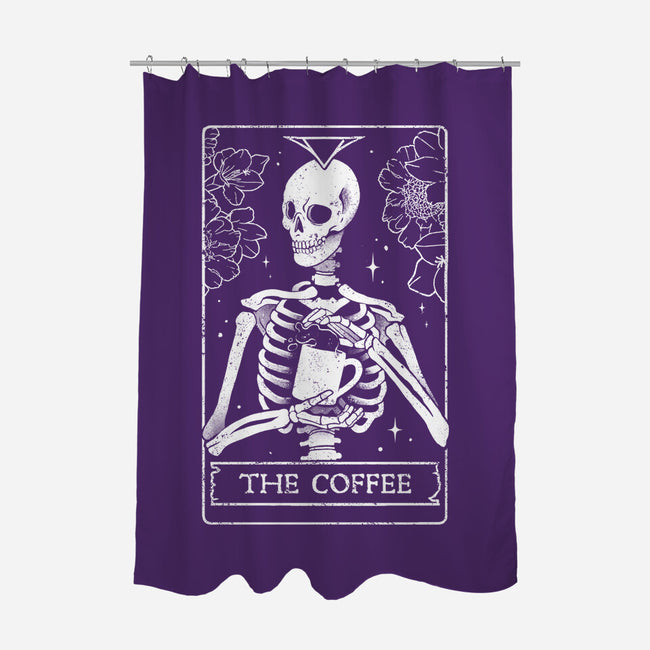 The Coffee-none polyester shower curtain-eduely