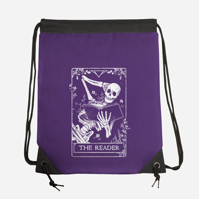 The Reader-none drawstring bag-eduely