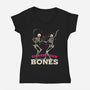 Shake Your Bones-womens v-neck tee-constantine2454