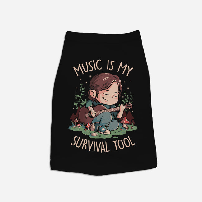 Music Is My Survival Tool-cat basic pet tank-eduely