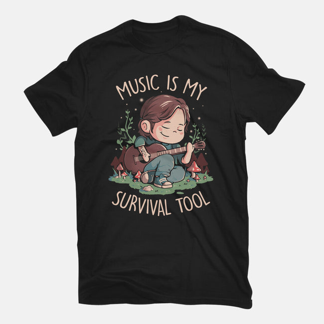 Music Is My Survival Tool-womens basic tee-eduely