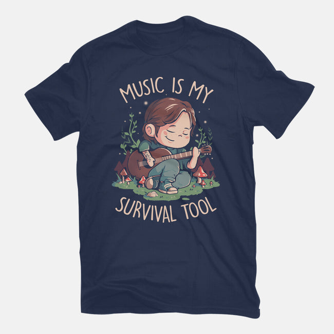 Music Is My Survival Tool-womens basic tee-eduely
