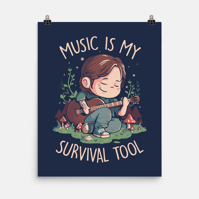 Music Is My Survival Tool-none matte poster-eduely