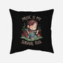 Music Is My Survival Tool-none removable cover w insert throw pillow-eduely