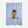 Anguish-none polyester shower curtain-kg07