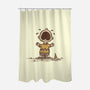 Anguish-none polyester shower curtain-kg07