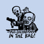 Put The Brains In The Bag-womens fitted tee-Spacedat120