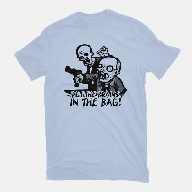 Put The Brains In The Bag-mens premium tee-Spacedat120