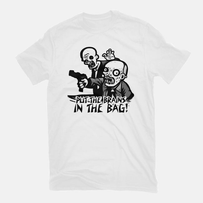 Put The Brains In The Bag-womens fitted tee-Spacedat120