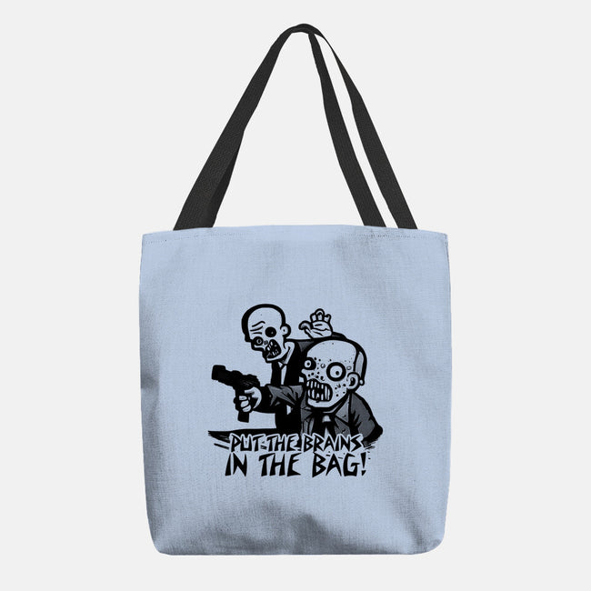 Put The Brains In The Bag-none basic tote bag-Spacedat120