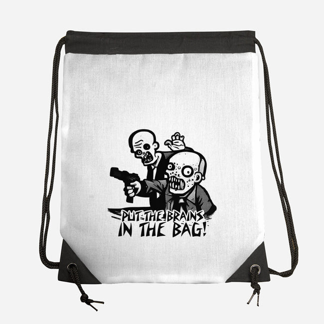 Put The Brains In The Bag-none drawstring bag-Spacedat120