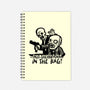 Put The Brains In The Bag-none dot grid notebook-Spacedat120