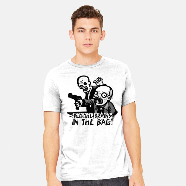 Put The Brains In The Bag-mens heavyweight tee-Spacedat120
