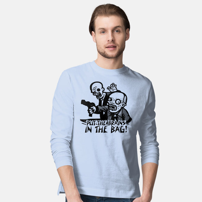 Put The Brains In The Bag-mens long sleeved tee-Spacedat120