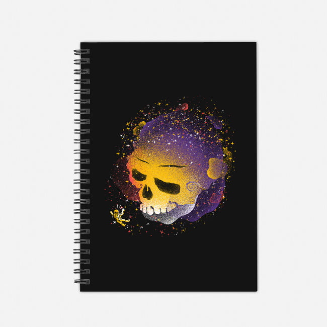 Skull Galaxy-none dot grid notebook-tobefonseca