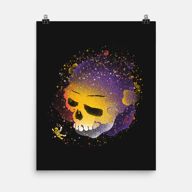 Skull Galaxy-none matte poster-tobefonseca