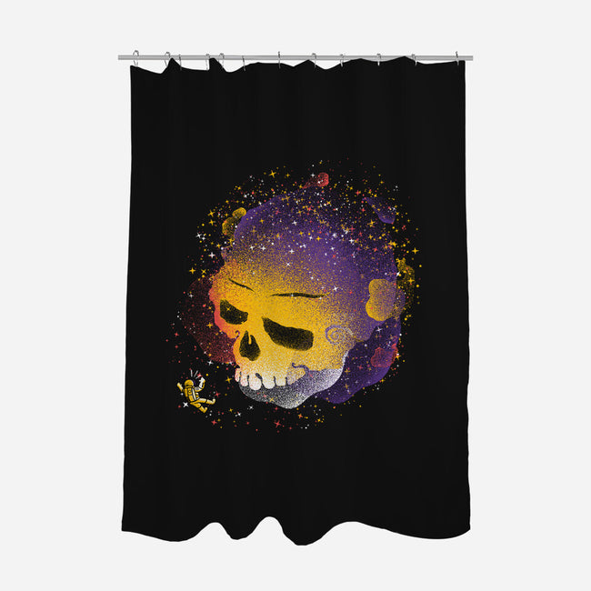 Skull Galaxy-none polyester shower curtain-tobefonseca