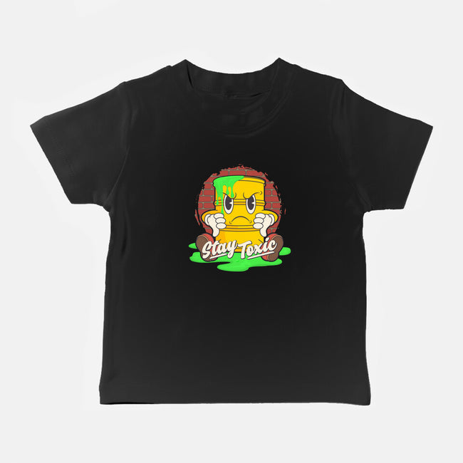 Stay Toxic-baby basic tee-RoboMega