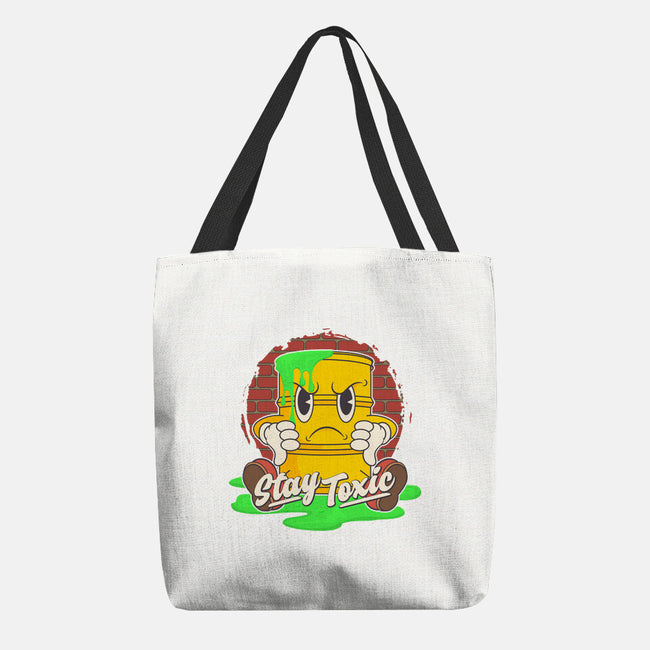 Stay Toxic-none basic tote bag-RoboMega