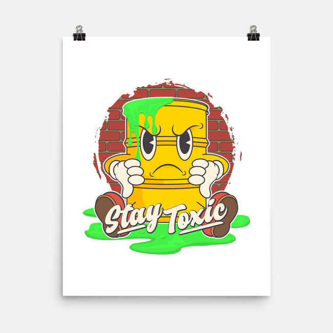 Stay Toxic-none matte poster-RoboMega