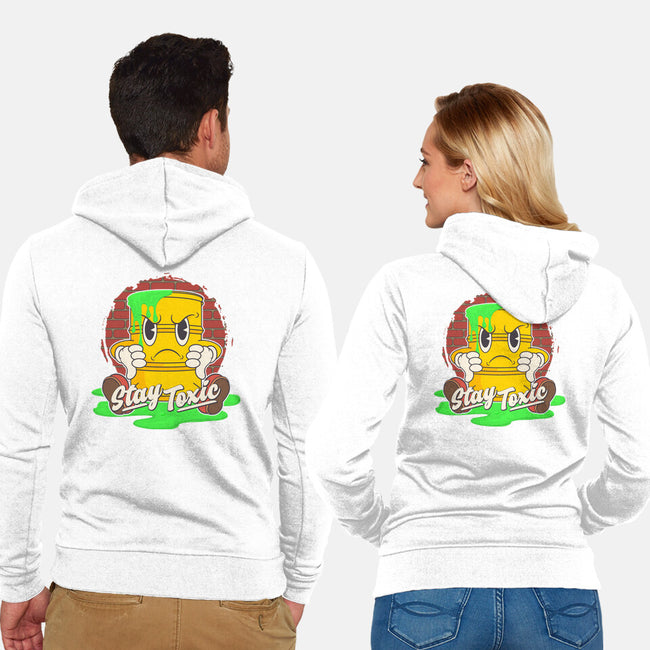 Stay Toxic-unisex zip-up sweatshirt-RoboMega