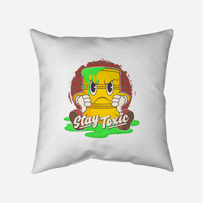 Stay Toxic-none removable cover throw pillow-RoboMega