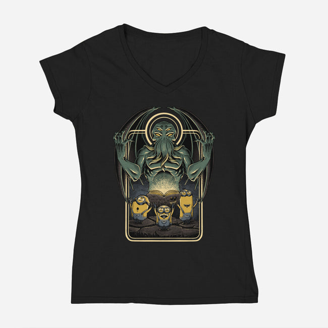 Evil Master-womens v-neck tee-Studio Mootant