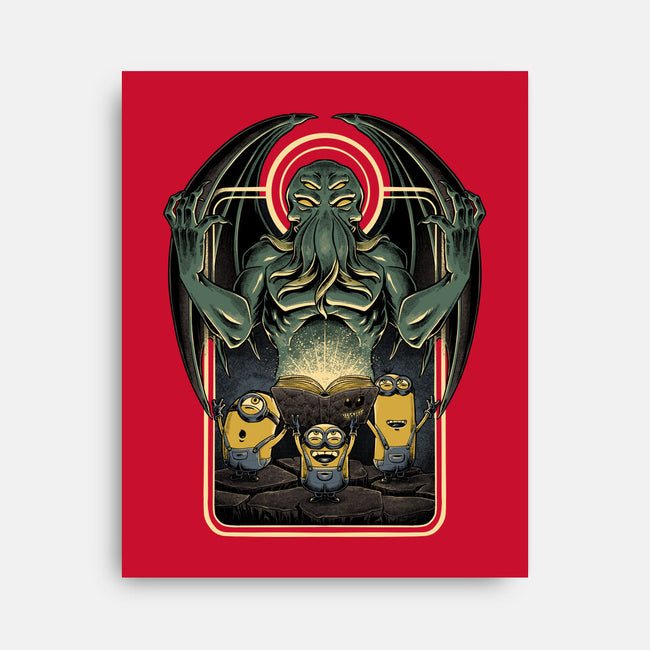 Evil Master-none stretched canvas-Studio Mootant