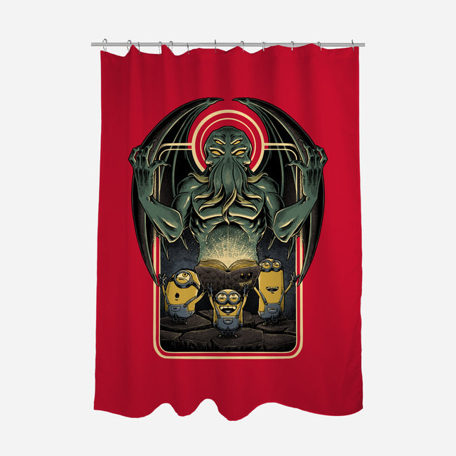 Evil Master-none polyester shower curtain-Studio Mootant