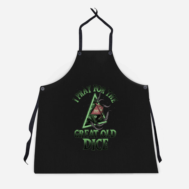 Great Old Dice-unisex kitchen apron-Studio Mootant